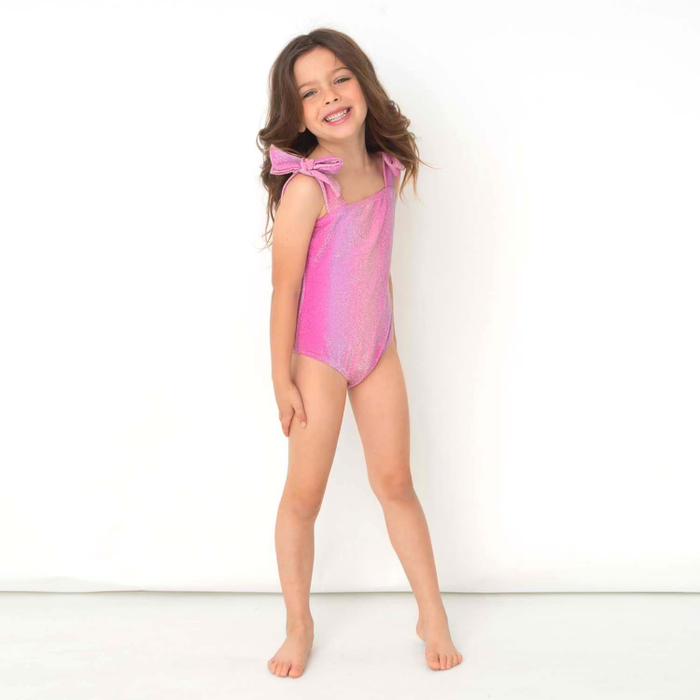 Pink Ombré Shimmer Swimsuit image 2