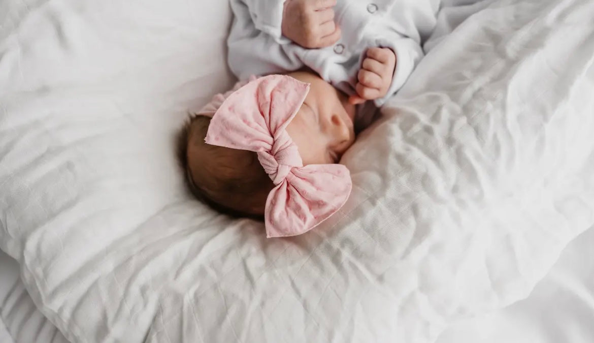 Patterned Shabby Knot Baby Headband image 1