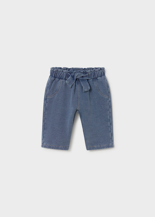 Bow Sweatshirt & Denim Pant Set, Infant Sizes, Pink