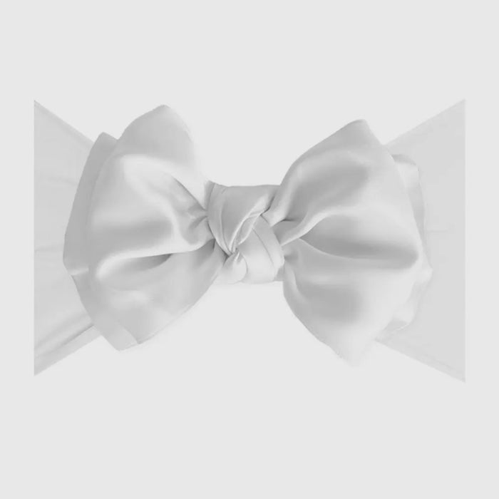 Baby Bling Satin FAB soft nylon headband with satin bow