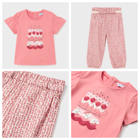 Graphic Tee & Printed Pants image 0