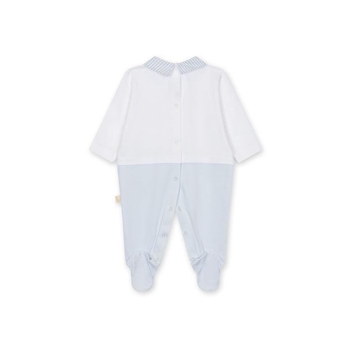 Striped Collar Footie & Bib Set