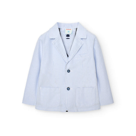 Pinstripe Linen 3-piece Suit image 0