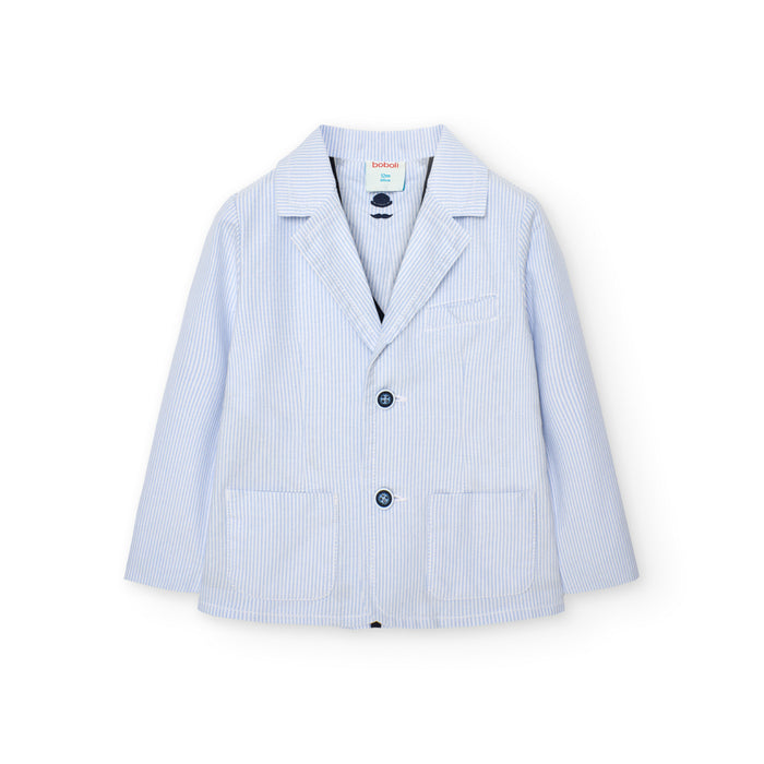 Pinstripe Linen 3-piece Suit image 0