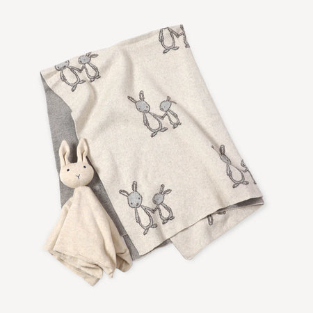Bunny Mommy & Me Blanket & Lovey Set image 0