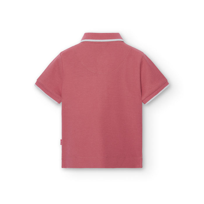 Salmon Polo & White Shorts image 7