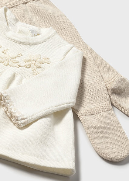 2-Piece Sweater Knit Set – Winter Blossom
